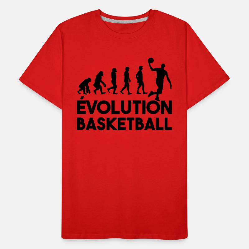 Évolution basketball T-shirt bio Premium Homme