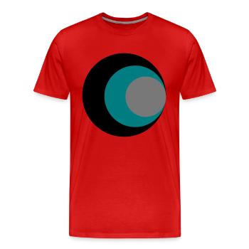 cercles - T-shirt bio Premium Homme - rouge - Devant - Damien (186cm)