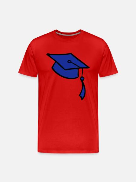Diplom - Männer Premium Bio T-Shirt - Rot