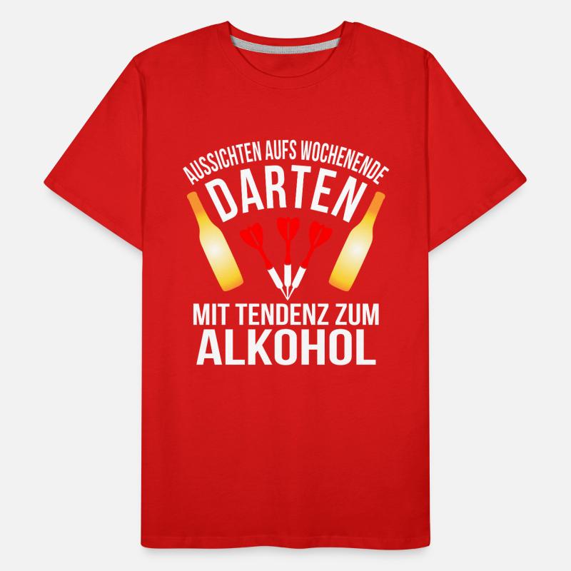 Darten & Alkohol Männer Premium Bio T-Shirt