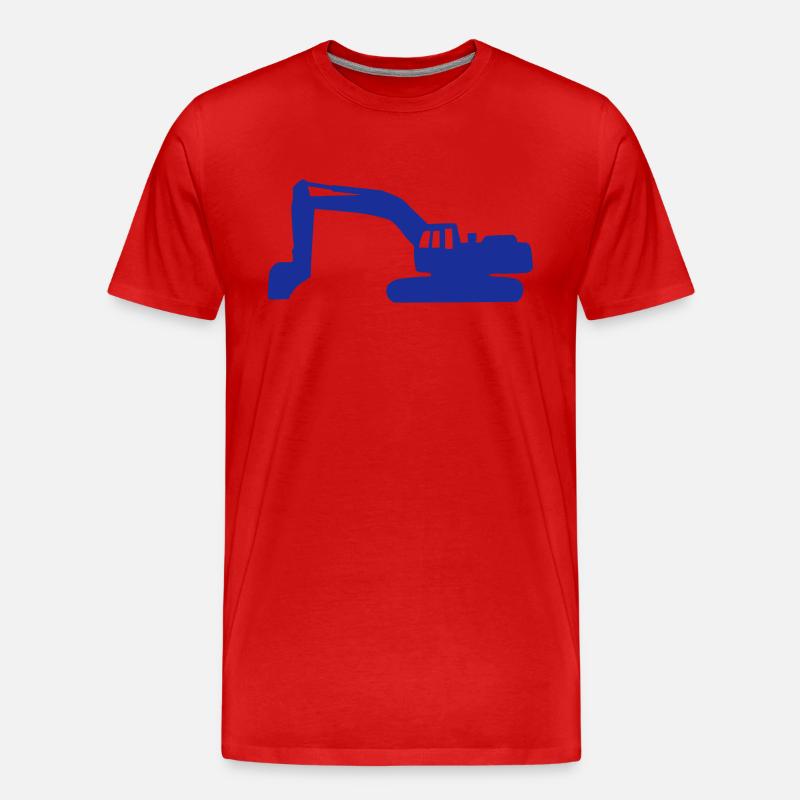 Bagger - Männer Premium Bio T-Shirt - Rot