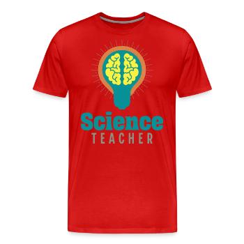 PROF des SVT-Lehrers Professor für Naturwissenschaften - Männer Premium Bio T-Shirt - Rot - Vorne - Damien (186cm)