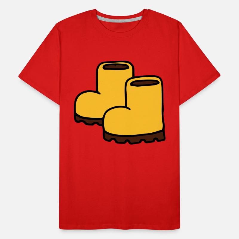 Boots Winter Boots Rain Boots Men's Premium Organic T-Shirt