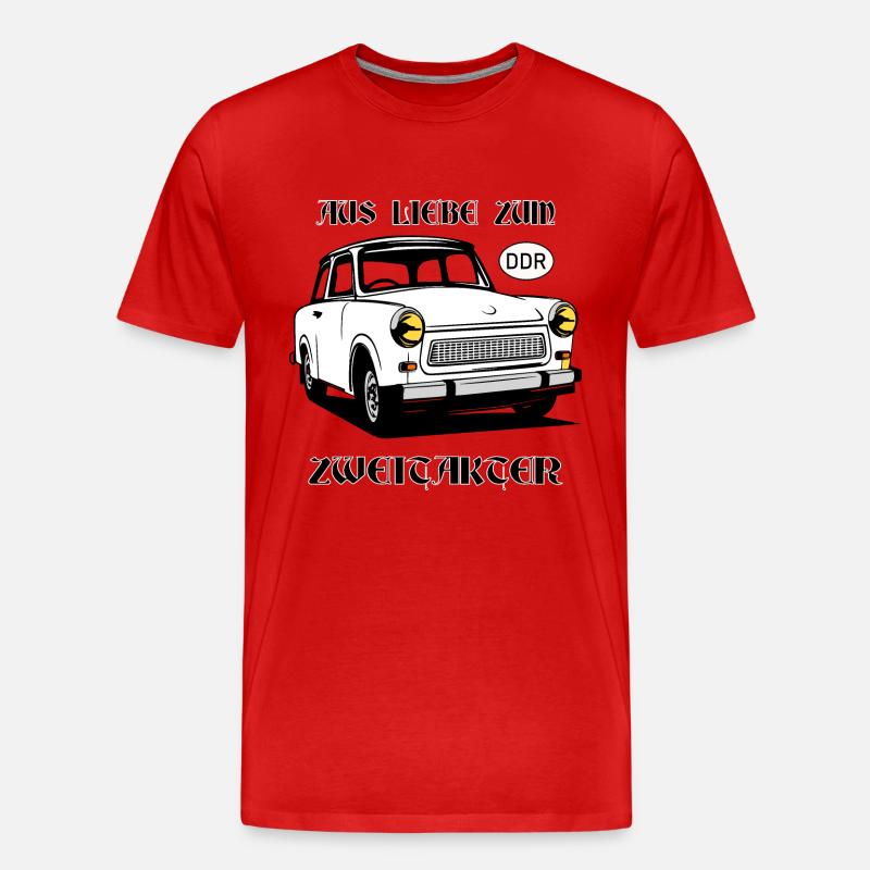  Trabi Auto - Männer Premium Bio T-Shirt - Rot