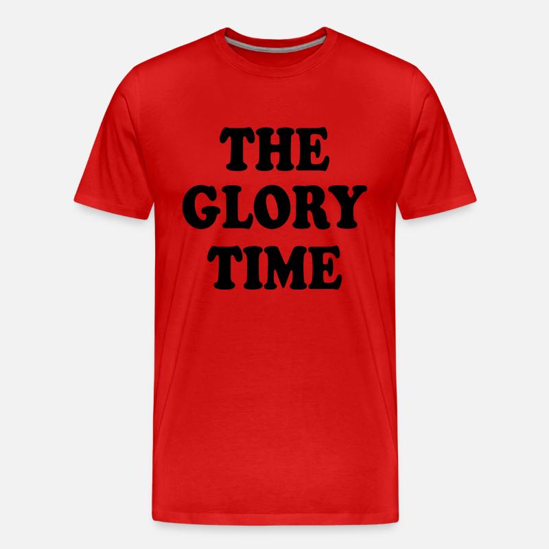 The glory time - Männer Premium Bio T-Shirt - Rot