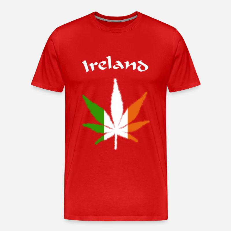 Ireland - Männer Premium Bio T-Shirt - Rot