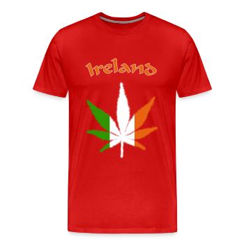 Ireland - Männer Premium Bio T-Shirt - Rot - Vorne - Damien (186cm)