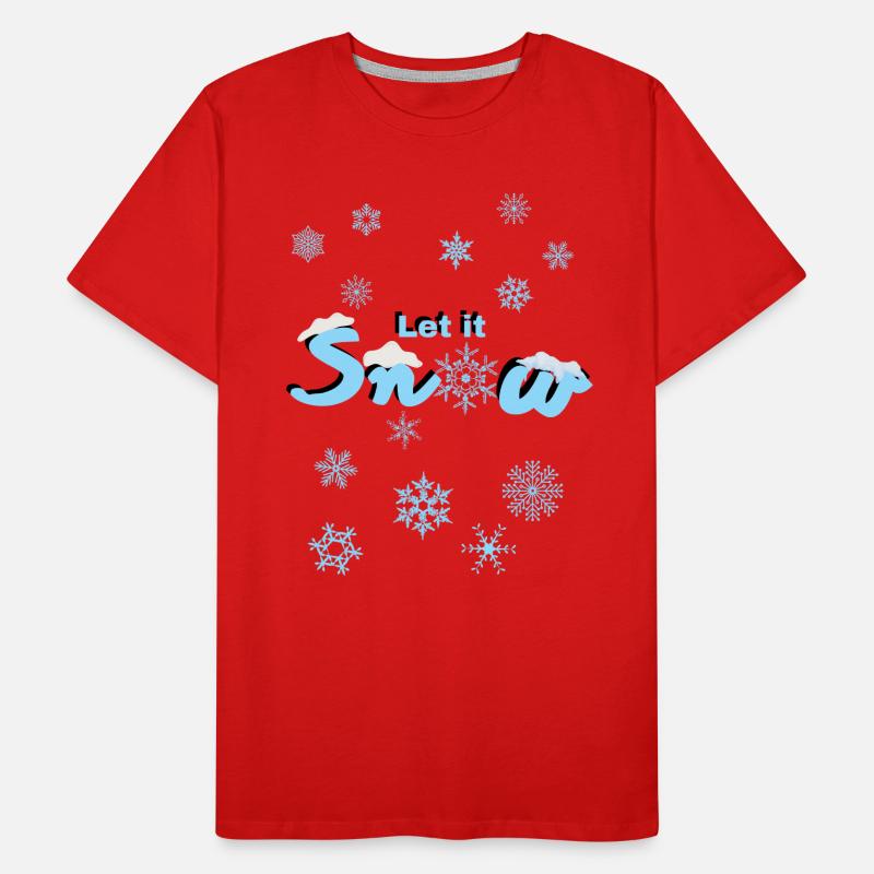 Let it snow Men's Premium Organic T-Shirt