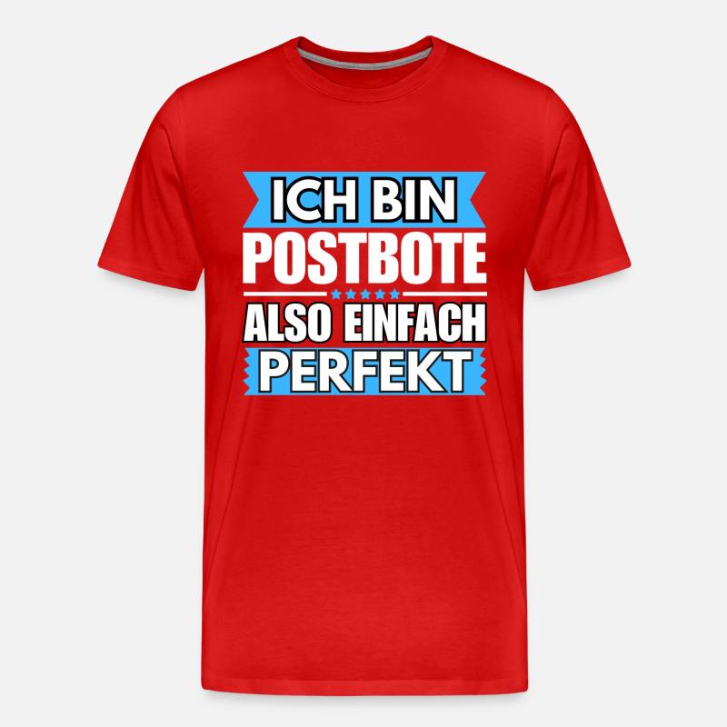 Einfach ein Perfekter Postbote - Männer Premium Bio T-Shirt - undefined