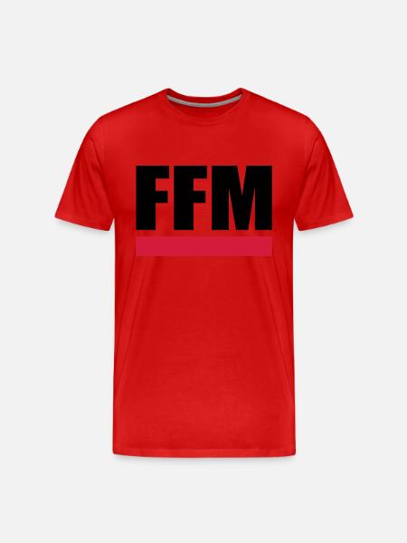 FFM - Frankfurt am Main - Männer Premium Bio T-Shirt - Rot