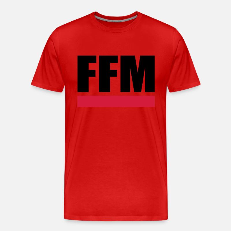 FFM - Frankfurt am Main - Männer Premium Bio T-Shirt - Rot