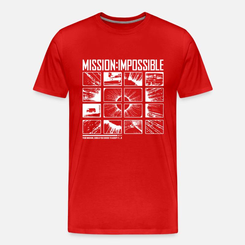 Mission Impossible Dead Reckoning Kacheldesign - Männer Premium Bio T-Shirt - Rot