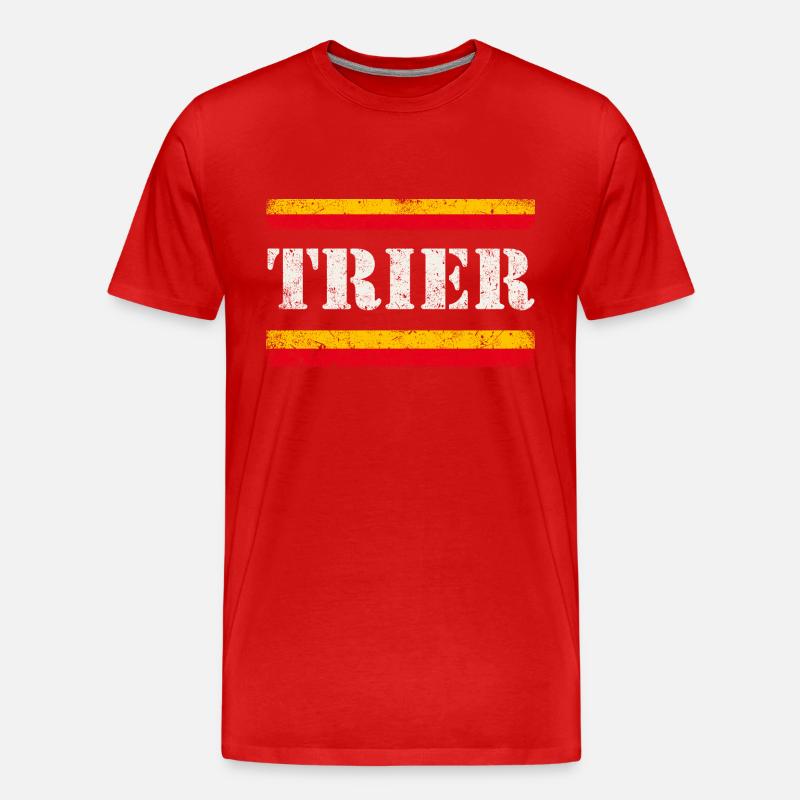 Trier - Männer Premium Bio T-Shirt - Rot