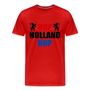 Hup holland hup - Männer Premium Bio T-Shirt - Rot - Vorne - Damien (186cm)