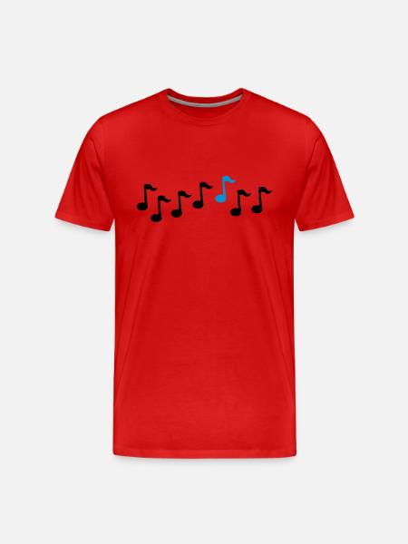 Note - T-shirt bio Premium Homme - rouge