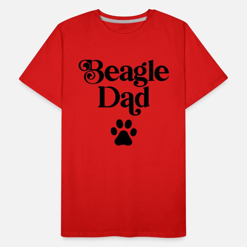 Papa Beagle T-shirt bio Premium Homme