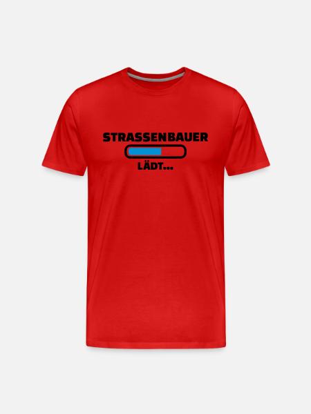 Straßenbauer - Männer Premium Bio T-Shirt - Rot