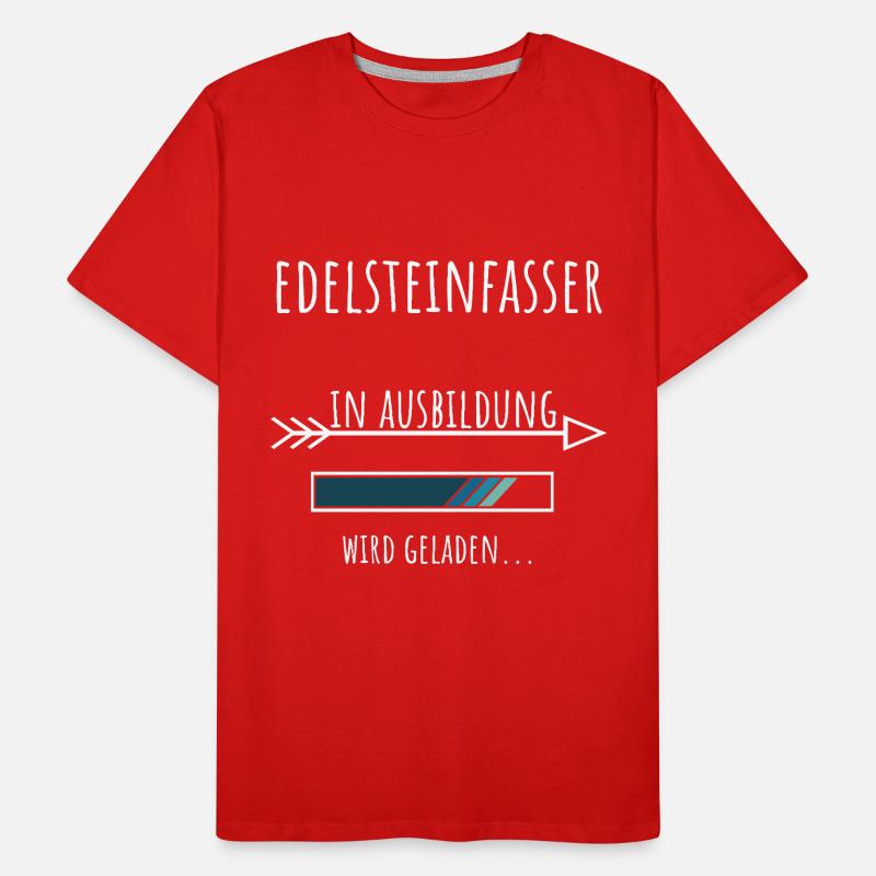 Edelsteinfasser Ausbildung Beruf Geschenk Männer Premium Bio T-Shirt
