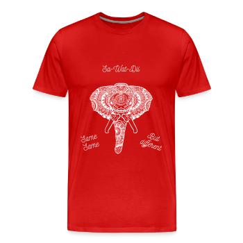 Sa Wat Dii - Same Same but Different Thailand - Männer Premium Bio T-Shirt - Rot - Vorne - Damien (186cm)