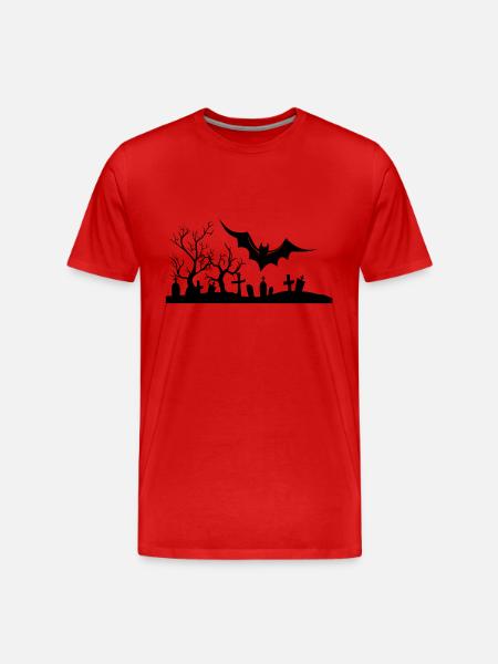 halloween - Men's Premium Organic T-Shirt - red