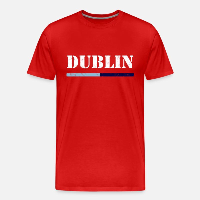 Dublin - Männer Premium Bio T-Shirt - Rot