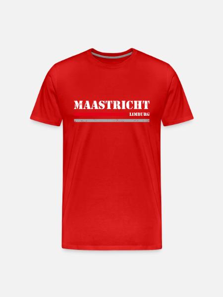 Maastricht - Männer Premium Bio T-Shirt - Rot