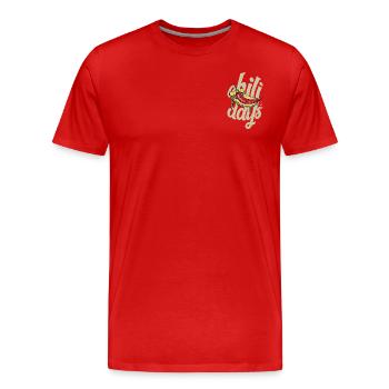 Journées du Chili - T-shirt bio Premium Homme - rouge - Devant - Damien (186cm)