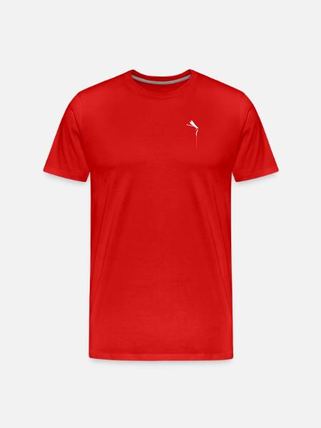 Zen-Libelle – Minimalistischer Kachimushi-Geist - Männer Premium Bio T-Shirt - Rot
