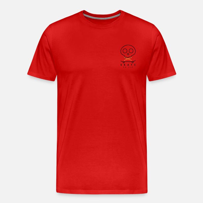 Skate or die - Männer Premium Bio T-Shirt - Rot
