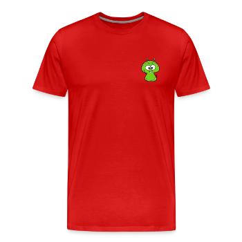 Monster - Männer Premium Bio T-Shirt - Rot - Vorne - Damien (186cm)