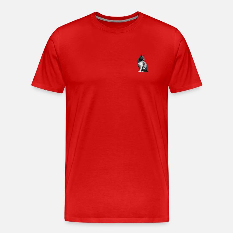 CAT - Männer Premium Bio T-Shirt - Rot