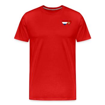 Holland Montenegro flag - Men's Premium Organic T-Shirt - red - Front - Damien (186cm)