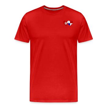 Hong Kong Panama flag - Men's Premium Organic T-Shirt - red - Front - Damien (186cm)