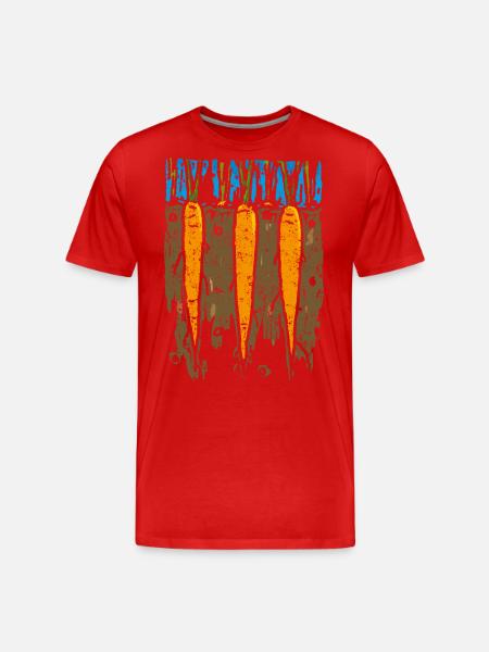 Carrots - Men's Premium Organic T-Shirt - red