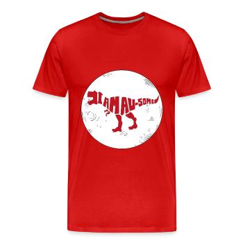Dinosaure. Je suis un style génial. Animaux. Préhistoire - T-shirt bio Premium Homme - rouge - Devant - Damien (186cm)