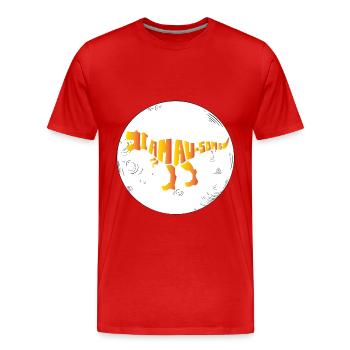 Dinosaure. Je suis un style génial. Animaux. Préhistoire - T-shirt bio Premium Homme - rouge - Devant - Damien (186cm)