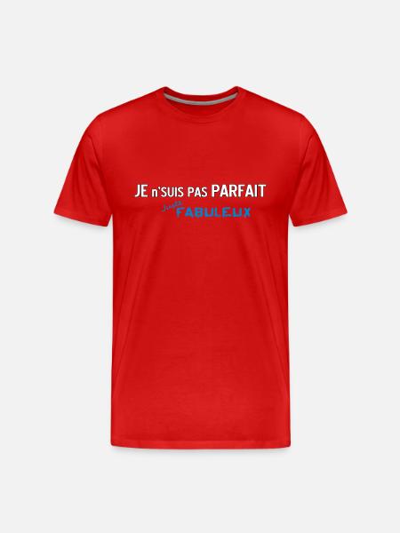 Pas Parfait mais Fabuleux 2 - T-shirt bio Premium Homme - rouge