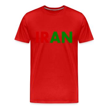 Iran - Men's Premium Organic T-Shirt - red - Front - Damien (186cm)