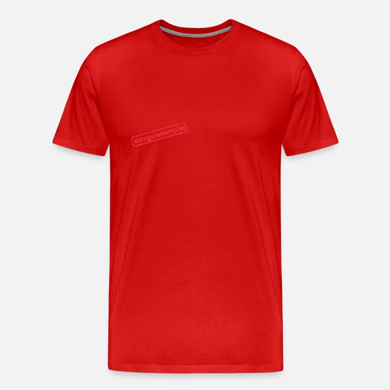 Mängeexemplar - Männer Premium Bio T-Shirt - Rot