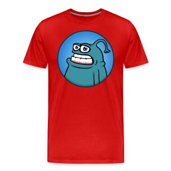 Mampfredo - Men's Premium Organic T-Shirt - red - Front - Damien (186cm)