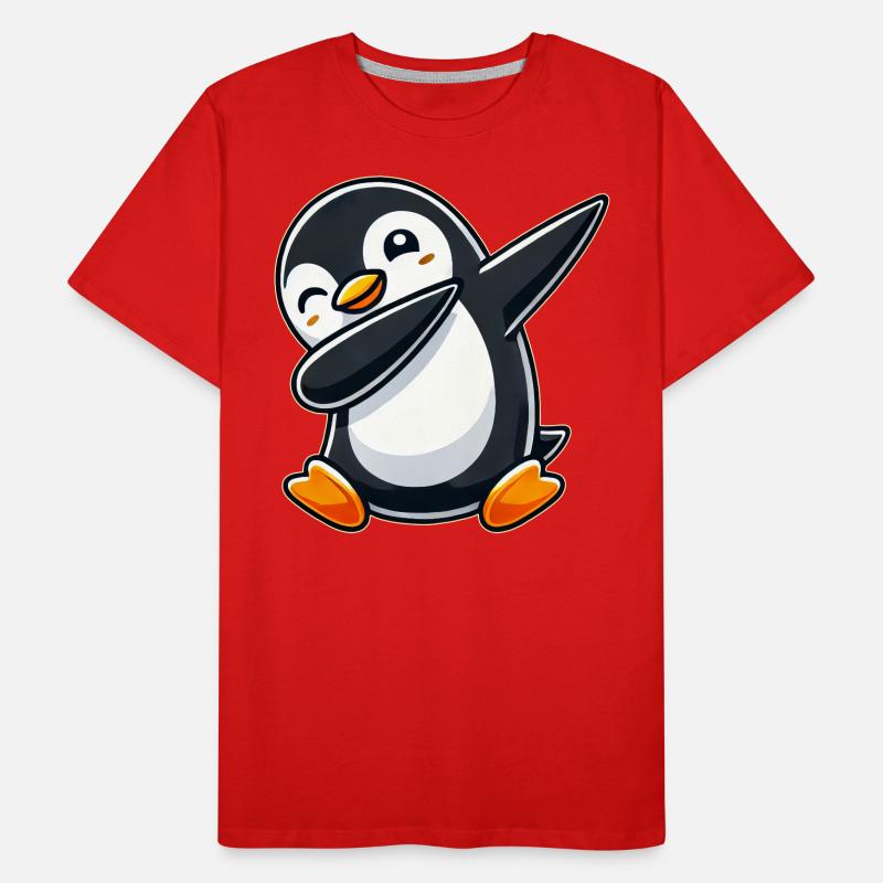 Penguin Dab A Cool Dancing Penguin Dabbing D T-shirt bio Premium Homme