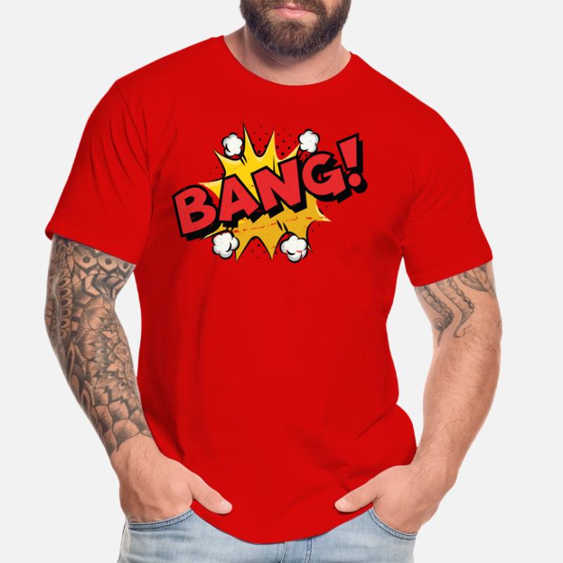 Afraid! Comic Speech Bubble Men's Premium Organic T-Shirt