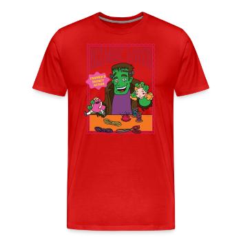 Bizarre Lover - Franky's Secret Affair - Men's Premium Organic T-Shirt - red - Front - Damien (186cm)