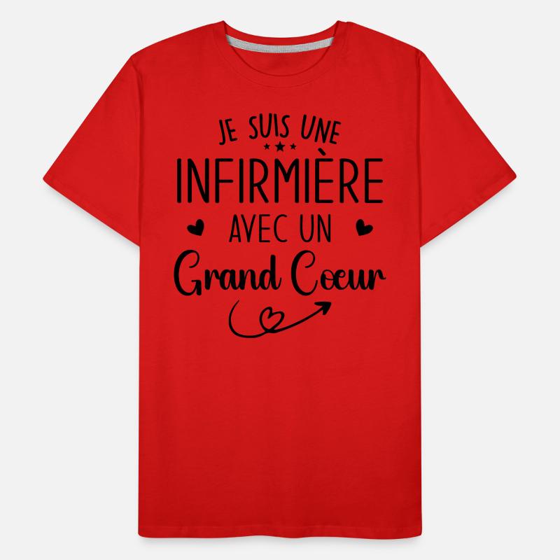 Ich bin eine Krankenschwester mit einem großen Herzen Männer Premium Bio T-Shirt