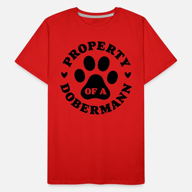 Propriété d’un Dobermann T-shirt bio Premium Homme