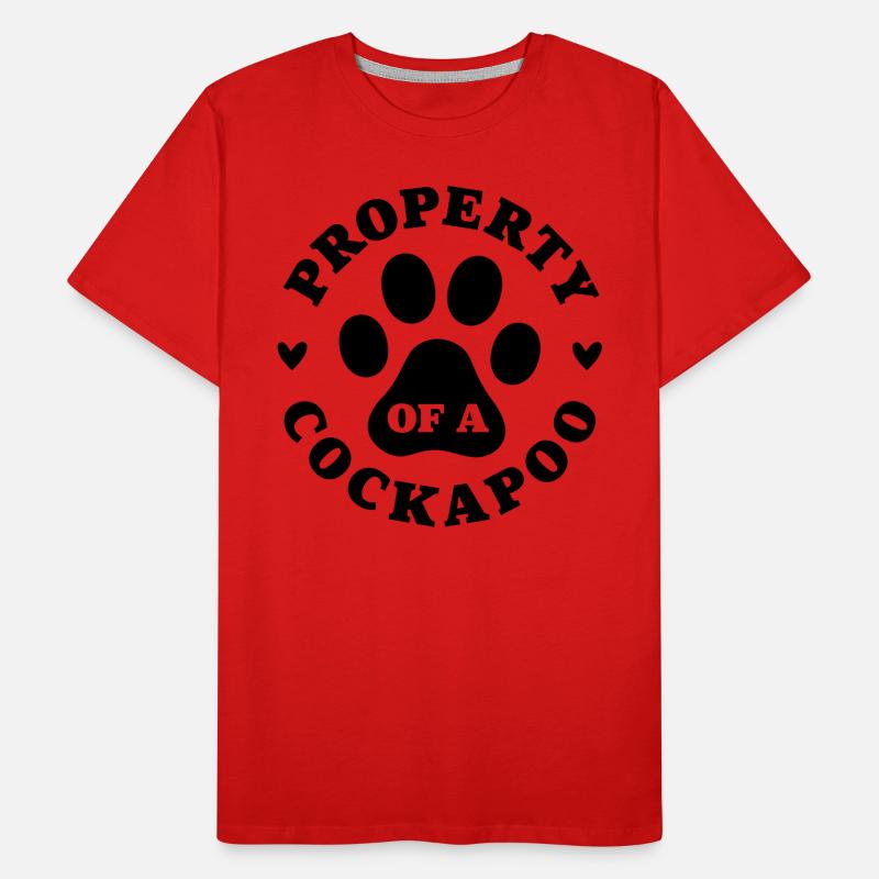 Eigentum eines Cockapoo Männer Premium Bio T-Shirt