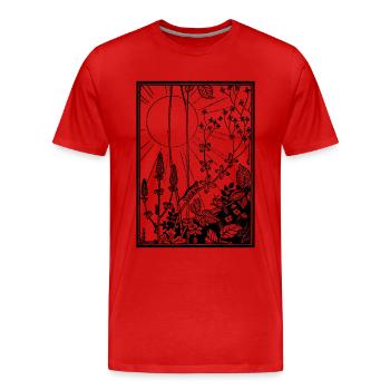 Sun & Bugs - T-shirt bio Premium Homme - rouge - Devant - Damien (186cm)