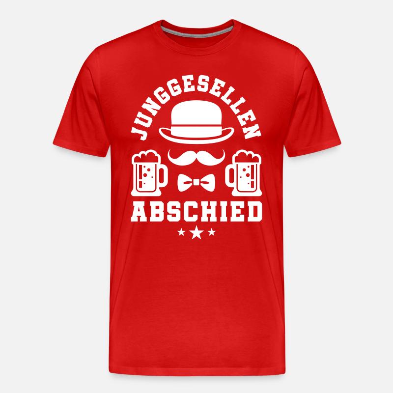 Junggesellenabschied Bier Jga - Männer Premium Bio T-Shirt - Rot