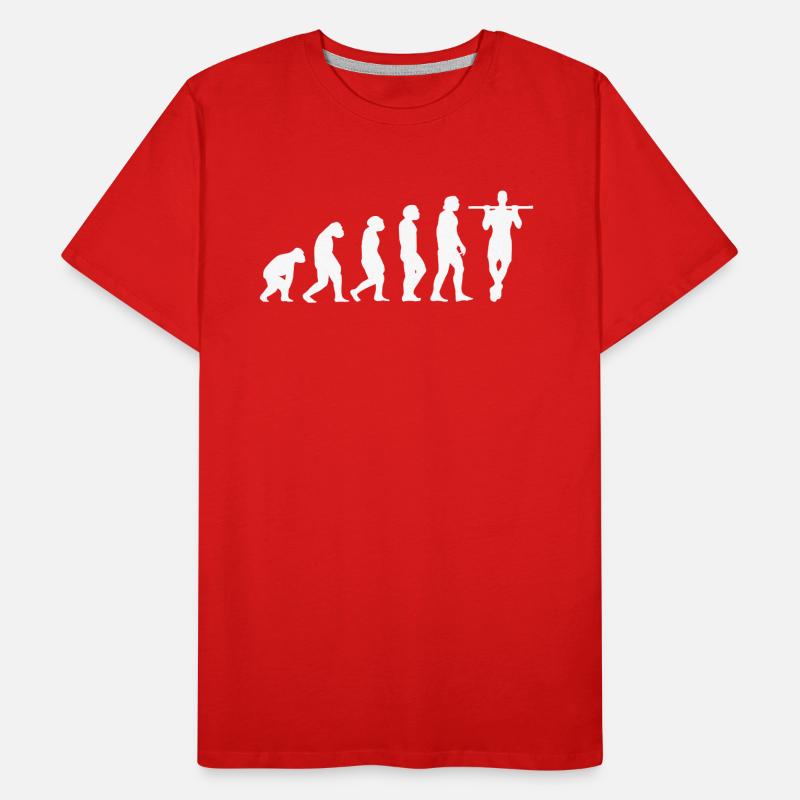 Fitness Calisthenics Evolution Männer Premium Bio T-Shirt