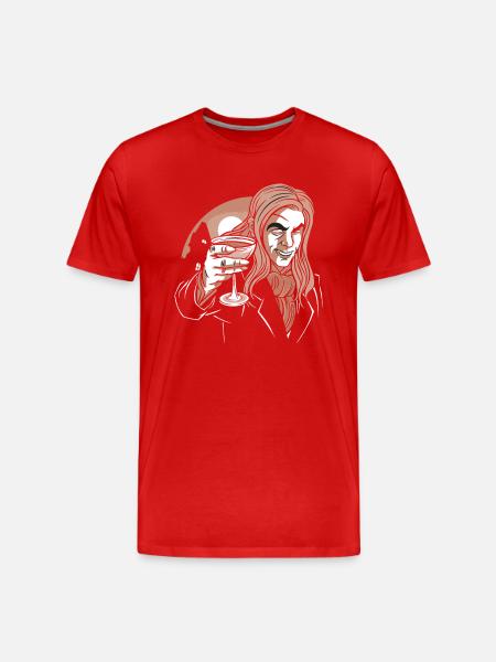 Halloween Costume Vampire - Men's Premium Organic T-Shirt - red